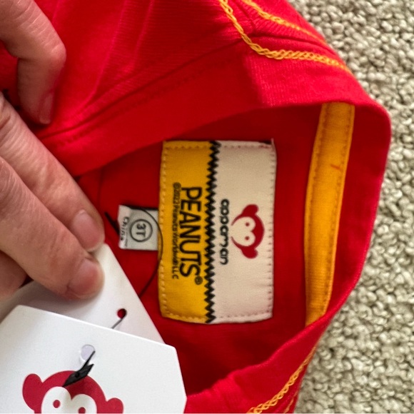 NWT Appaman X Peanuts Red Woodstock Long Sleeve Tee Size: 3T - Picture 2 of 7